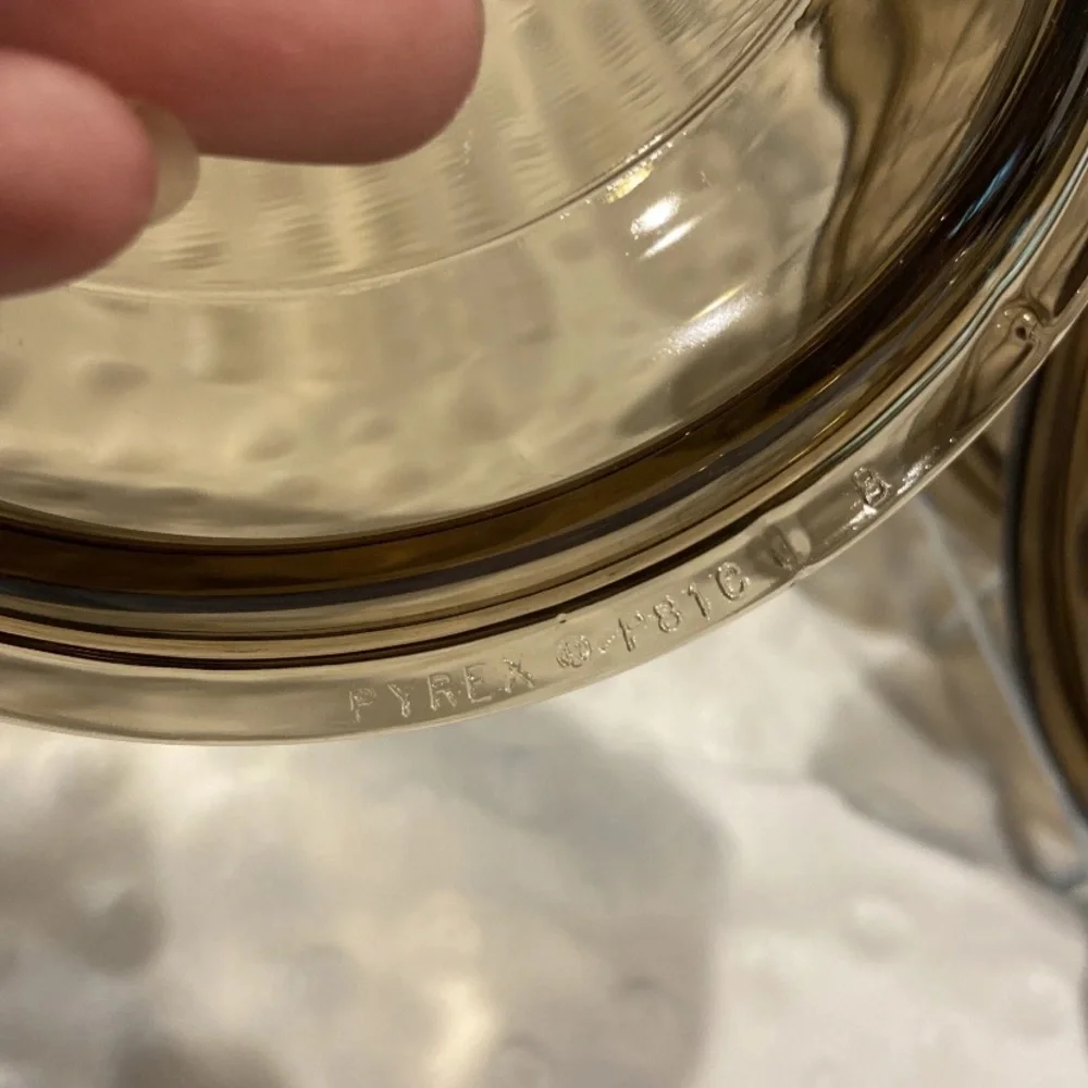 Vintage Pyrex Vision Vented Replacement Lids (3) in Smoke or Amber